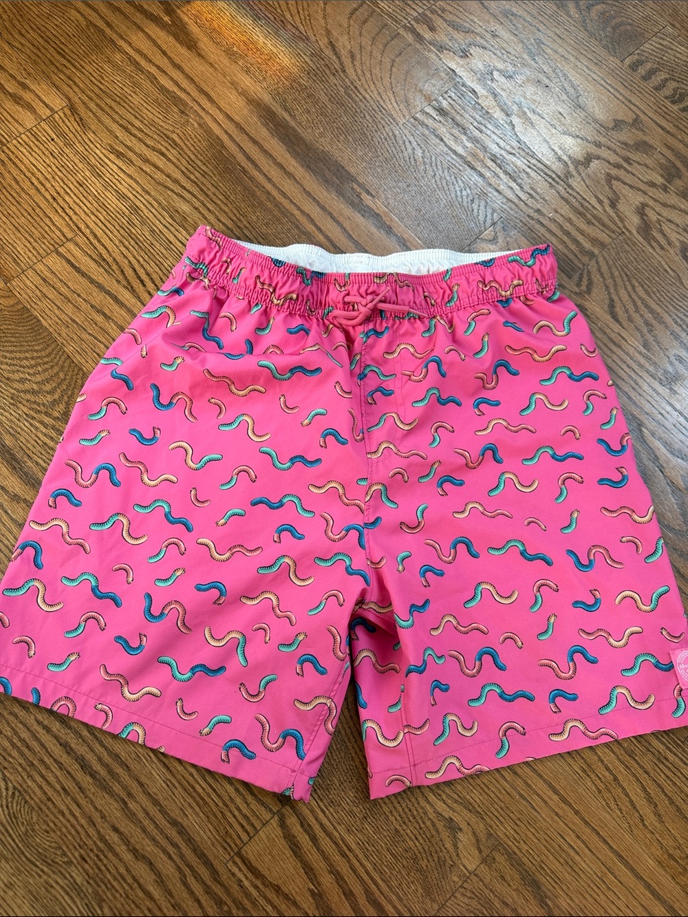 Abercrombie Kids Bright Pink Patterned Swim Shorts Size 17/18